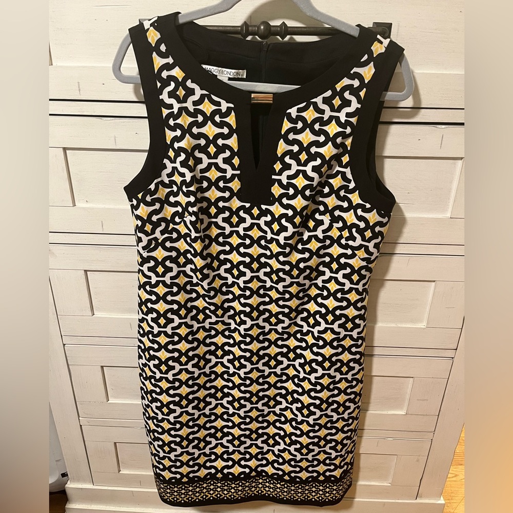 Maggy London Patterned Tank Dress